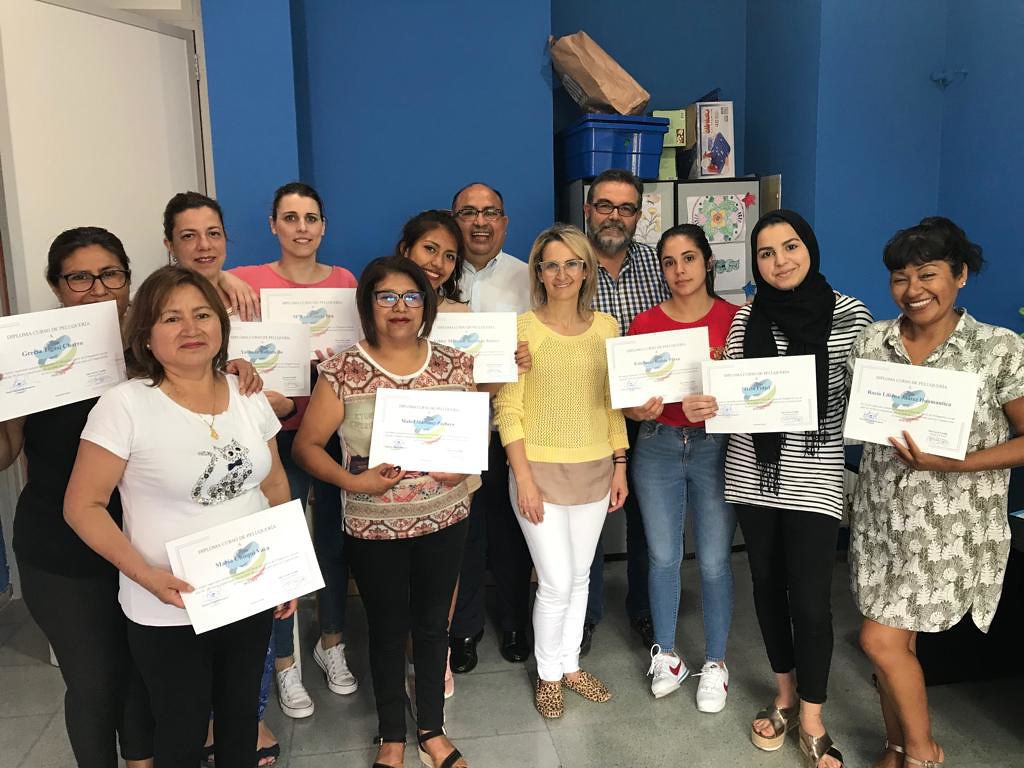 Clausura del curso de peluqueria